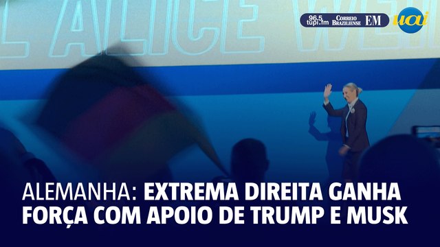 Extrema direita alemã ganha força para eleições com apoio de Trump e Musk