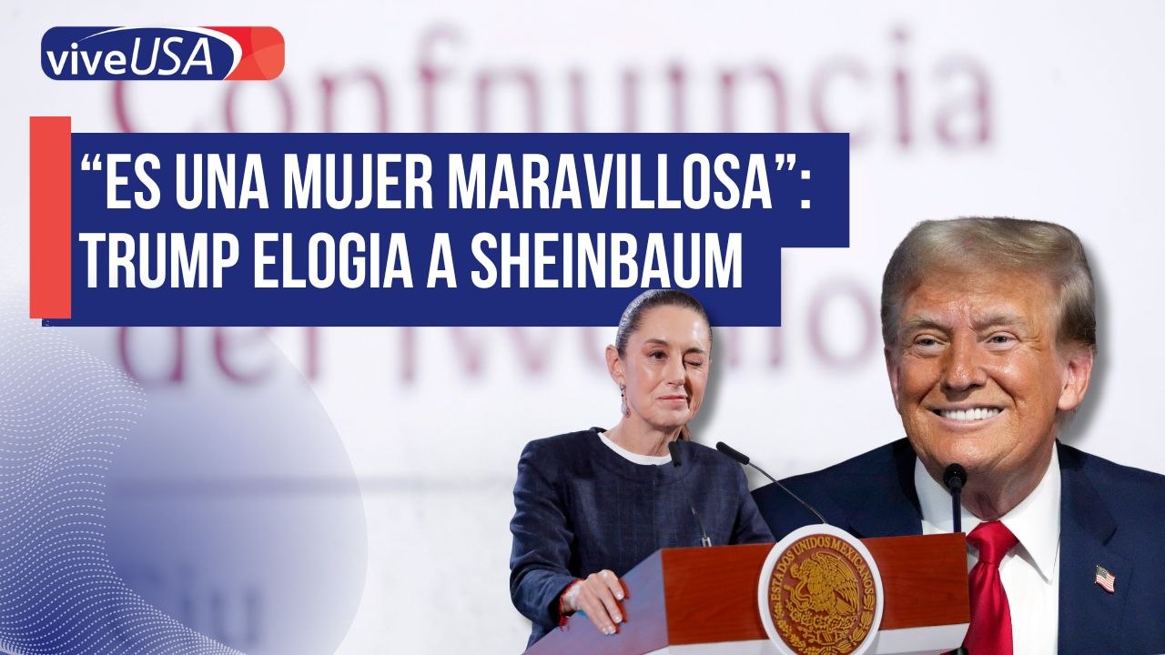 Trump asegura que Sheinbaum es una mujer "maravillosa"