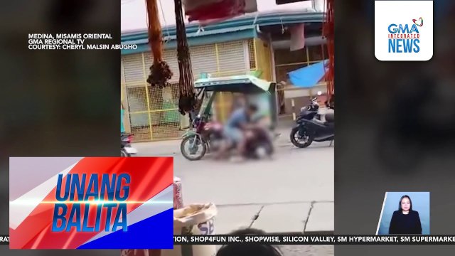 Sling bag na may lamang baril, pinag-agawan ng pulis at tricycle driver | Unang Balita