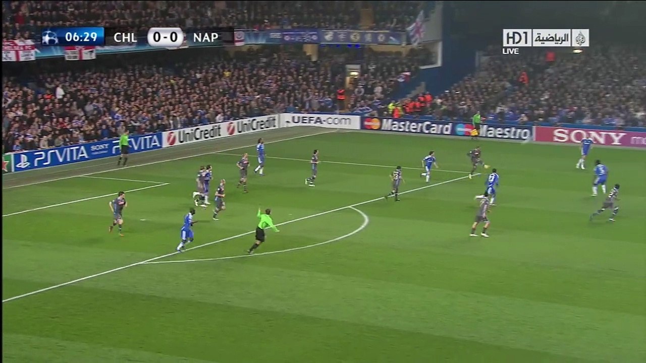 Chelsea vs Napoli 1st Half UEFA CL 14 Mar 2012