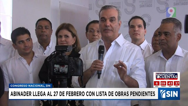 Abinader rendirá cuentas al Congreso el 27 de febrero sobre obras pendientes | Emisión Estelar SIN con Alicia Ortega