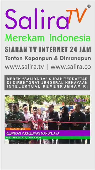 Kadis Kesehatan Tasikmalaya Resmikan Puskesmas Manonjaya Kab. Tasikmalaya