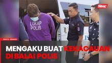 Pengawal keselamatan mengaku salah ganggu ketenteraman di balai polis