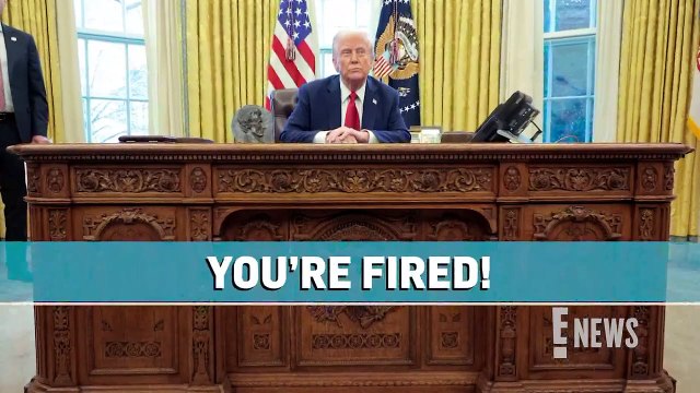 Donald Trump REPLACES Desk After Elon Musk's Son Wipes Boogers On It _ E! News
