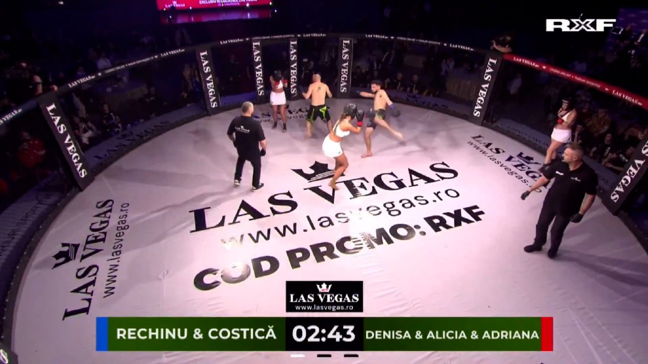 Polémica pelea intergénero de MMA: dos luchadores se pegan con tres modelos