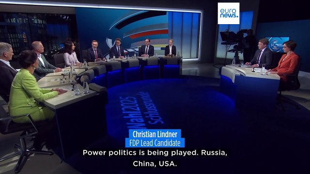 German politicians and chancellor candidates face off for one last debate ahead of Sunday's vote