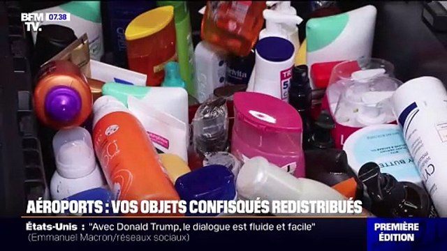 Gel douche, shampoing...Les objets confisqués dans les aéroports redistribués à des associations