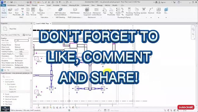 MEP Systems - Essential Skill in The Revit | Part 23 | #architecture #revit #civil3d #viralvideo #Autodesk #civil3d