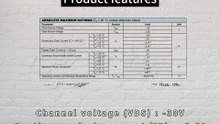 SSM3J314T-VB is a SOT23 package P-Channel field effect MOS tube