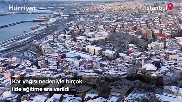 Kar yağışı nedeniyle birçok ilde eğitime ara verildi