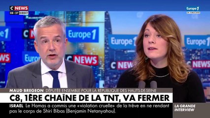Maud Bregeon ose prendre position contre la fermeture de C8 et dénonce une décision totalement "incompréhensible"