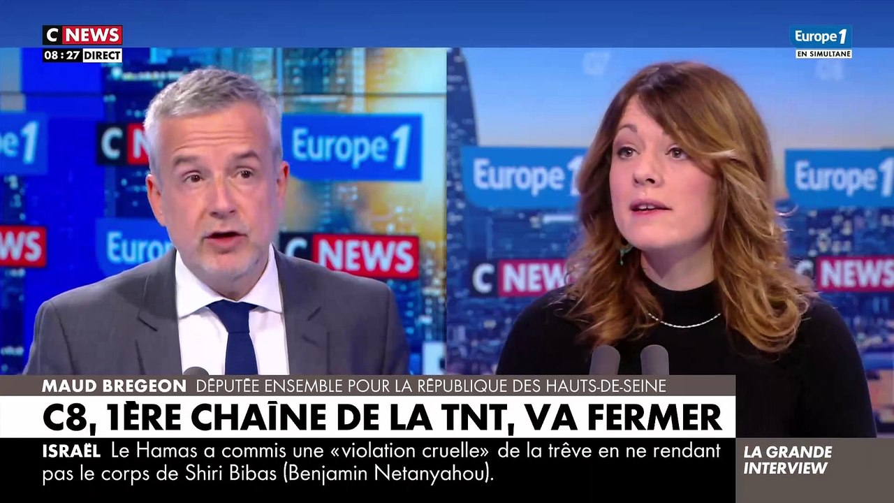 Maud Bregeon ose prendre position contre la fermeture de C8 et dénonce une décision totalement "incompréhensible"