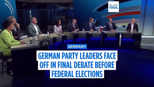 German politicians clash over war and security in final debate ahead of elections