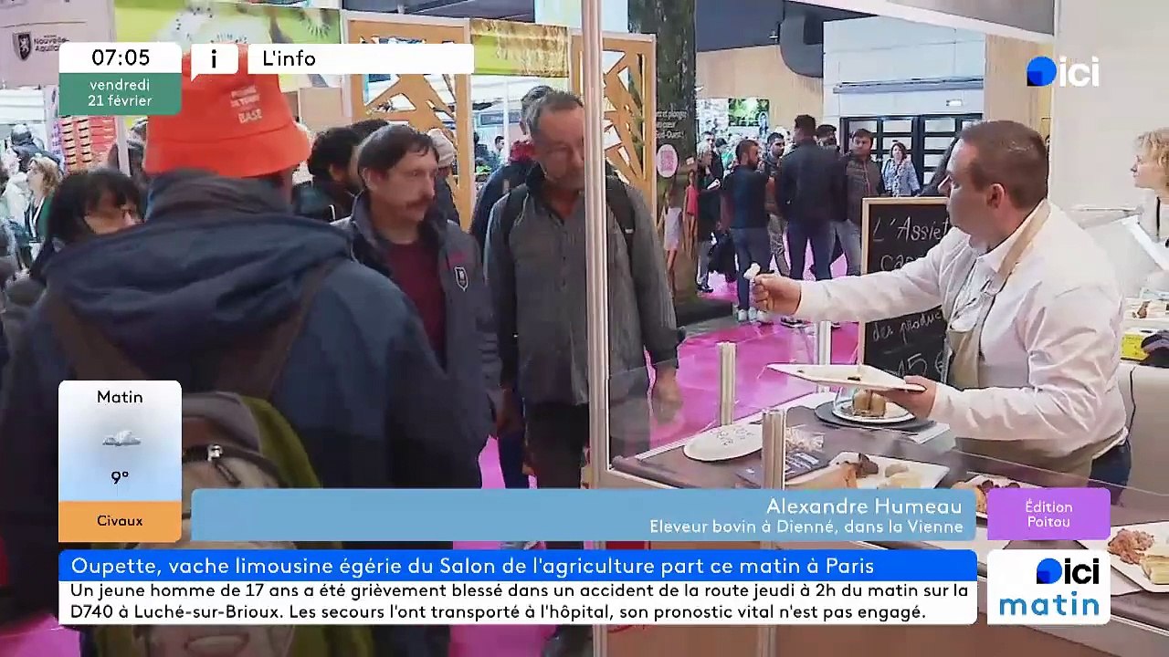 21/02/2025 - ici matin par ici Poitou en vidéo