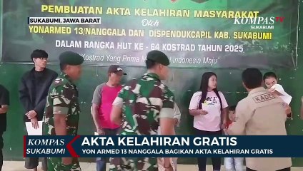 HUT Kostrad, Yon Armed 13 Nanggala Bagikan Akta Kelahiran Gratis
