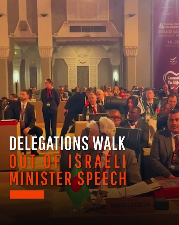 Delegations Walk Out of Israeli Minister Speech