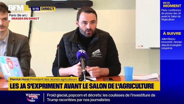 Salon de l'agriculture 2025: la conférence de presse des Jeunes agriculteurs, en intégralité