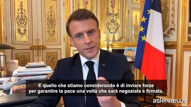 Macron: la Francia non invierà truppe in Ucraina domani