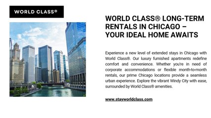 World Class® Long-Term Rentals in Chicago – Your Ideal Home Awaits
