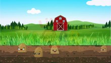 FIVE LITTLE POTATOES POPPED OUT OF THE MUD | FIVE LITTLE POTATOES | #kidseducation #nurseryrhymes