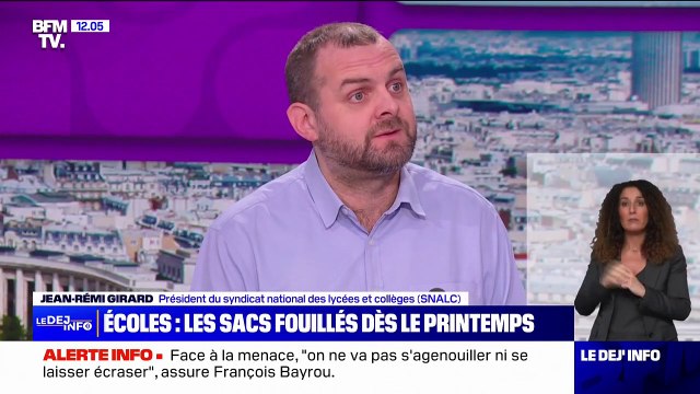 Violence à l'école: Élisabeth Borne souhaite des fouilles inopinées des sacs des élèves à partir du printemps