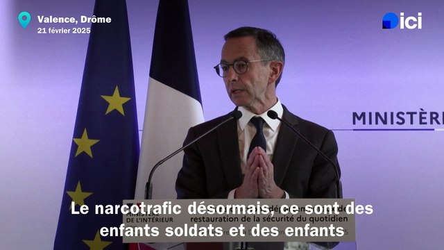 Bruno Retailleau : le narcotrafic désormais ce sont des enfants soldats et des enfants victimes