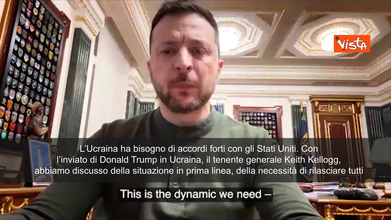 Zelensky: "Servono accordi forti con gli Stati Uniti"