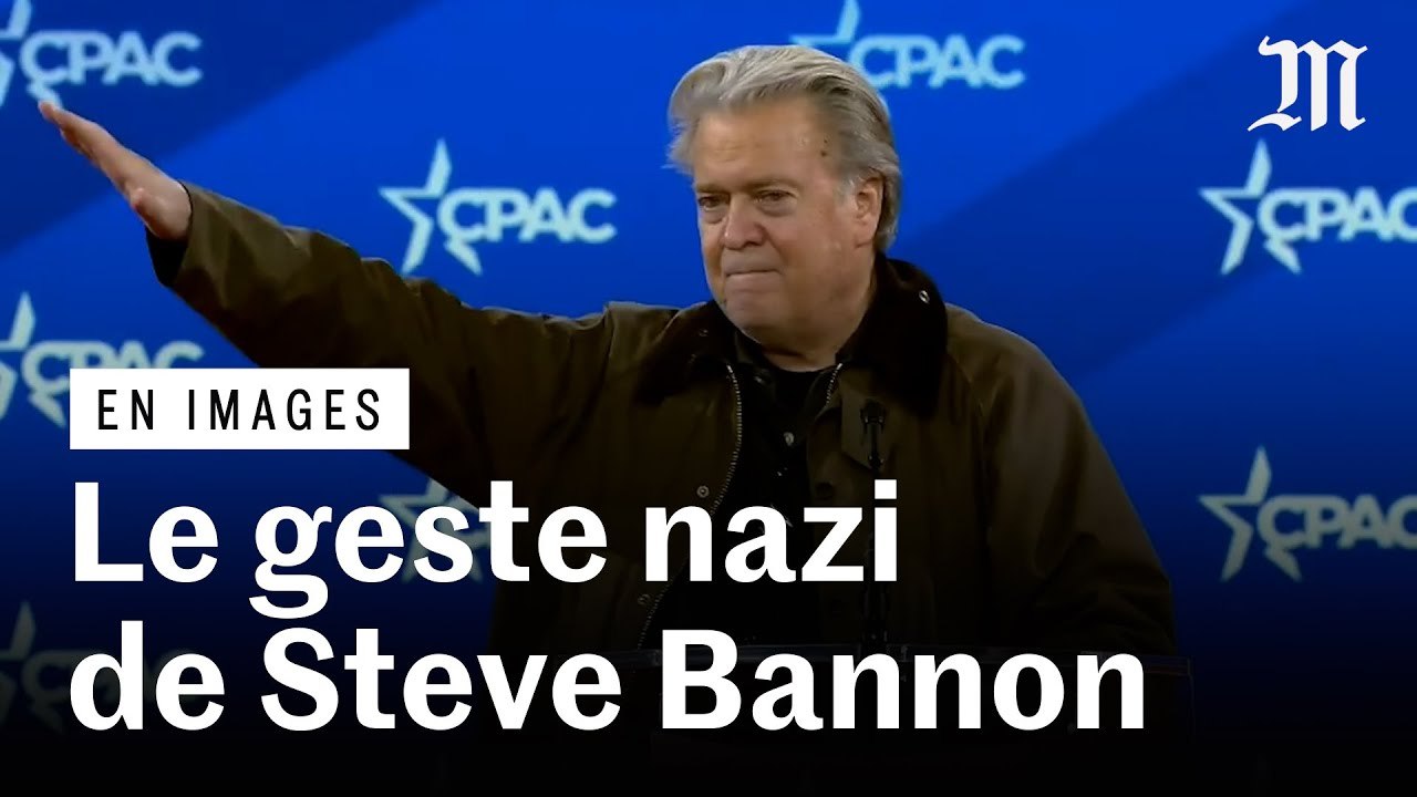 Steve Bannon, ancien conseiller de Donald Trump, effectue un geste nazi