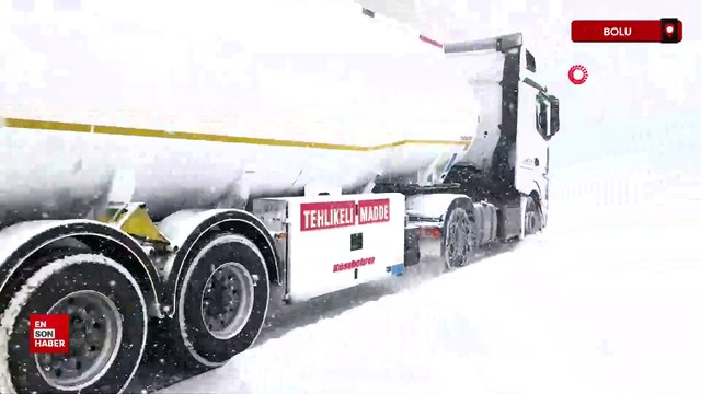 Bolu Dağı’nda yoğun kar yağışı: Kar kalınlığı 20 santimetreyi aştı