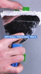 Quick and easy drywall finishing trick