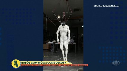 Robô humanoide polonês imita o corpo humano com 500 sensores | Melhor da Noite