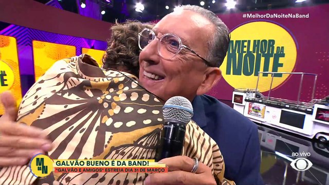Galvão Bueno está de volta à Band e invade o Melhor da Noite | Melhor da Noite