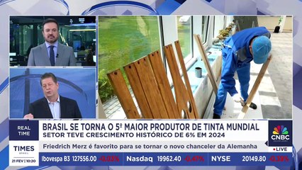 Brasil se torna o 5° produtor de tintas mundial; presidente da Abrafati comenta