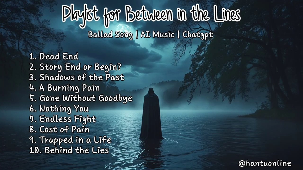 Playlist for Between in The Lines | Ballad Song | AI Music | Chatgpt | English Song