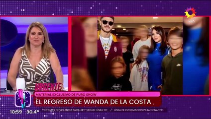 El video de  Wanda Nara manejando en la ruta de manera imprudente