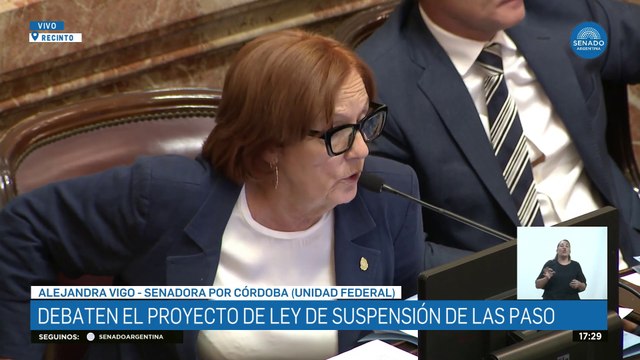 Las PASO resuelven para la política, no para los ciudadanos : Vigo presentó el proyecto de suspensión de las PASO en el Senado