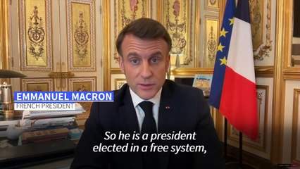 Zelensky 'an elected president' says France's Macron ahead of Trump meeting