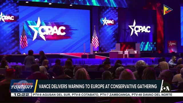 Vance delivers warning to Europe at conservative gathering