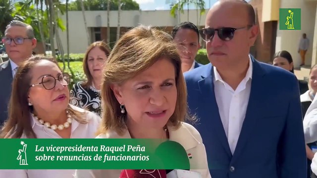 La vicepresidenta Raquel Peña sobre renuncias de funcionarios