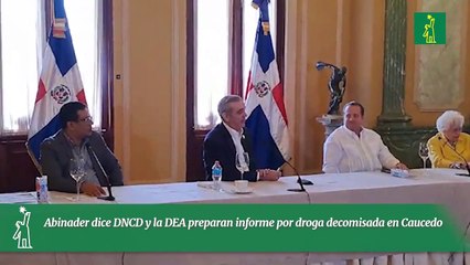 Abinader dice DNCD y la DEA preparan informe por droga decomisada en Caucedo