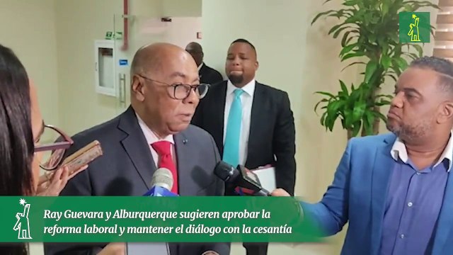 Ray Guevara y Alburquerque sugieren aprobar la reforma laboral y mantener el diálogo con la cesantía