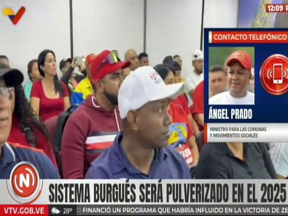 Min. Prado resaltó que la comuna, los consejos comunales y el Poder Popular han nacido en Revolución