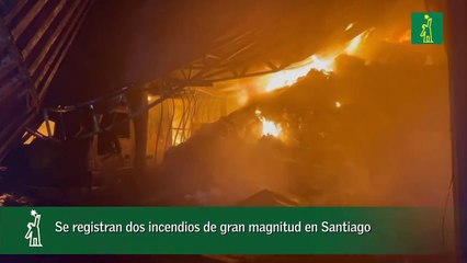 Se registran dos incendios de gran magnitud en Santiago