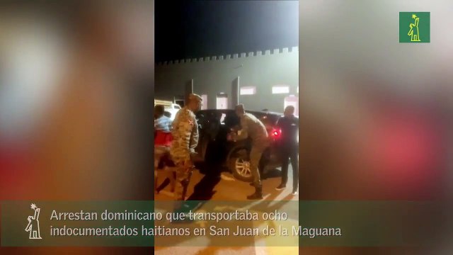 Arrestan dominicano que transportaba ocho indocumentados haitianos en San Juan de la Maguana