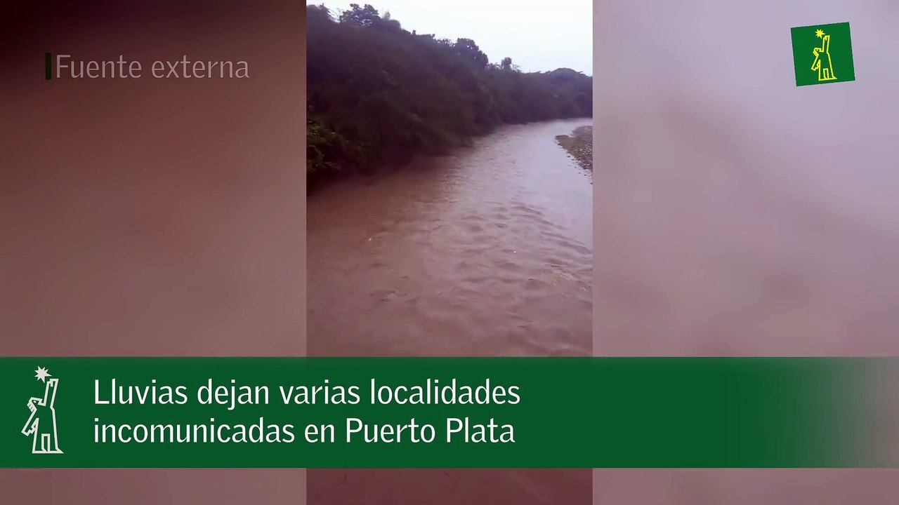 Lluvias dejan varias localidades incomunicadas en Puerto Plata