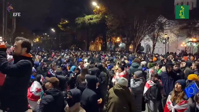 Sexta jornada de protestas georgianas contra la congelación de negociaciones con la UE