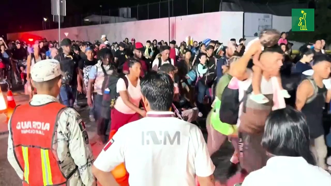 Caravana migrante busca llegar a EEUU antes de que asuma Trump