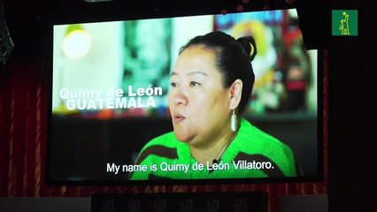 Entrega del premio a la libertad de prensa a cuatro mujeres de Palestina, Guatemala, Níger y Rusia