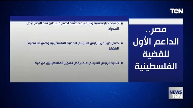 مصر.. الداعم الأول للقضية الفلسطينية