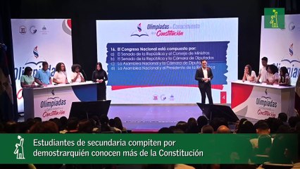 Estudiantes de secundaria compiten por demostrar quién conocen más de la Constitución
